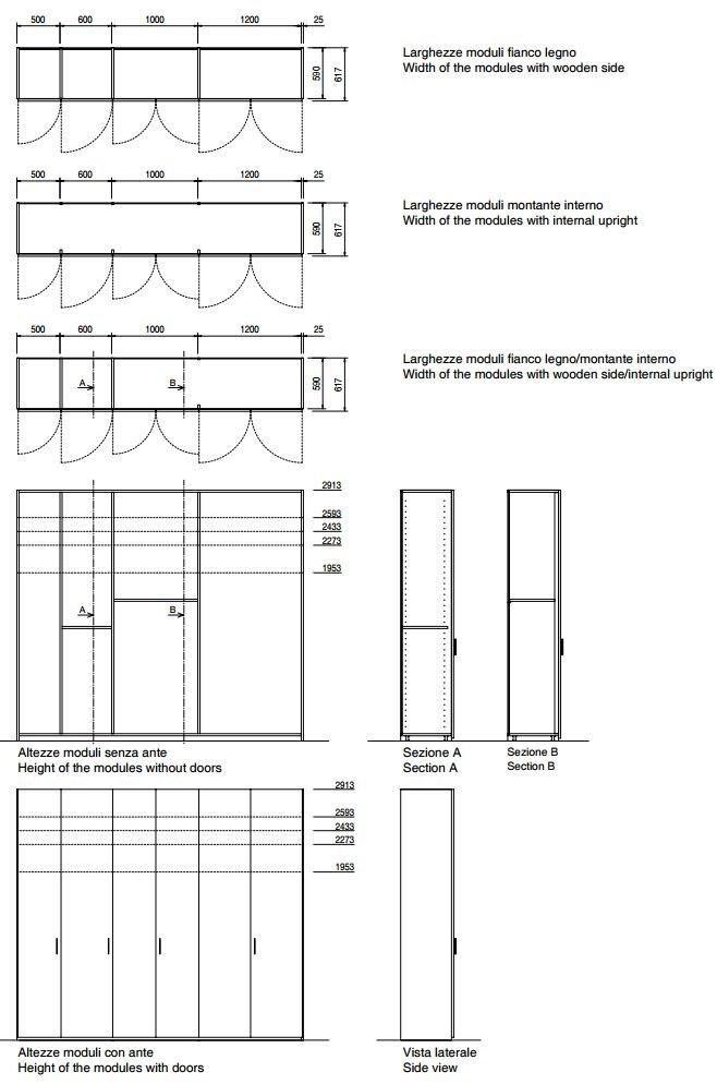Porro Модульная гардеробная на заказ Storage sun-id-1430395 - Вид №29