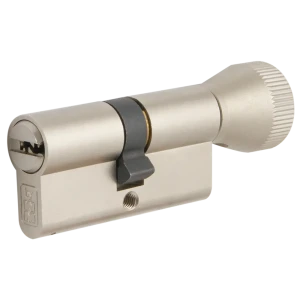 Цилиндр Mottura Project DPC1F4646 S3, 41x10x41 мм, ключ/вертушка, цвет никель