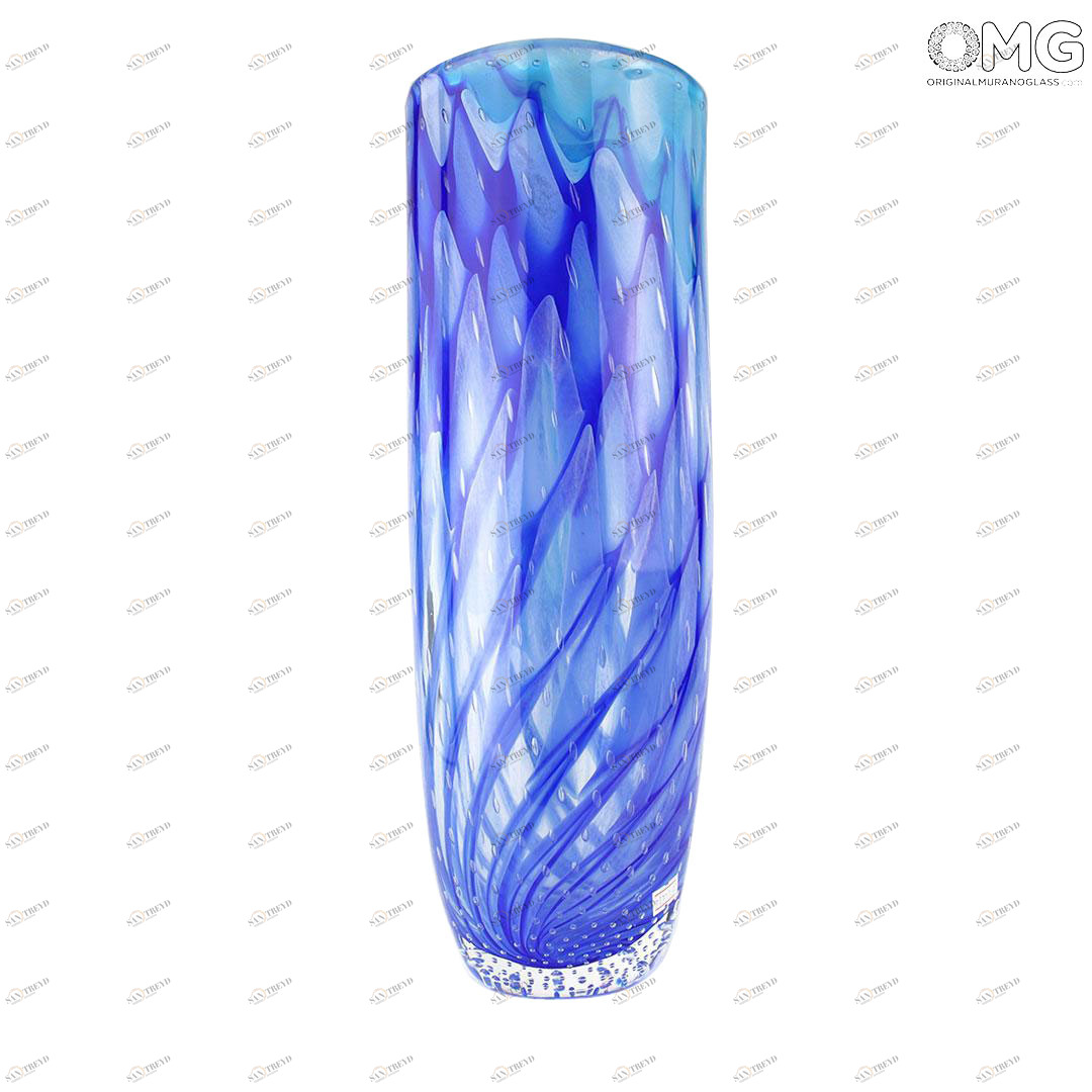 3566 ORIGINALMURANOGLASS Ваза Исландия - соммерсо - муранское стекло OMG 15 см 