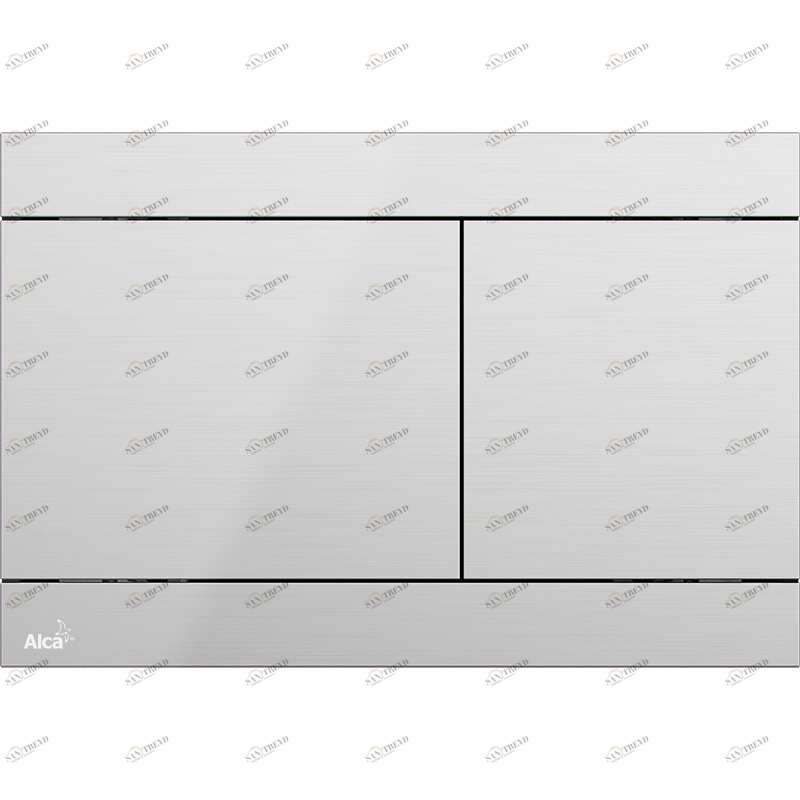 Кнопка управления для скрытых систем инсталляции, нержавеющая сталь-полумат ALCAPLAST FUNINOX