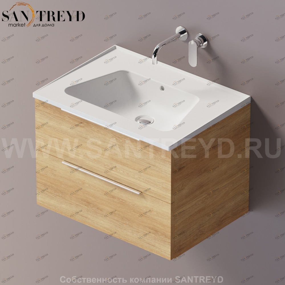 Flaminia BLOOM Тумба под раковину 70 см с 2 ящиками BBX809.WR Ceramica Flaminia