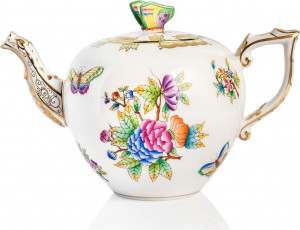 63095 Herend Чайник 0,8л "Виктория" (с бабочкой) Фарфор