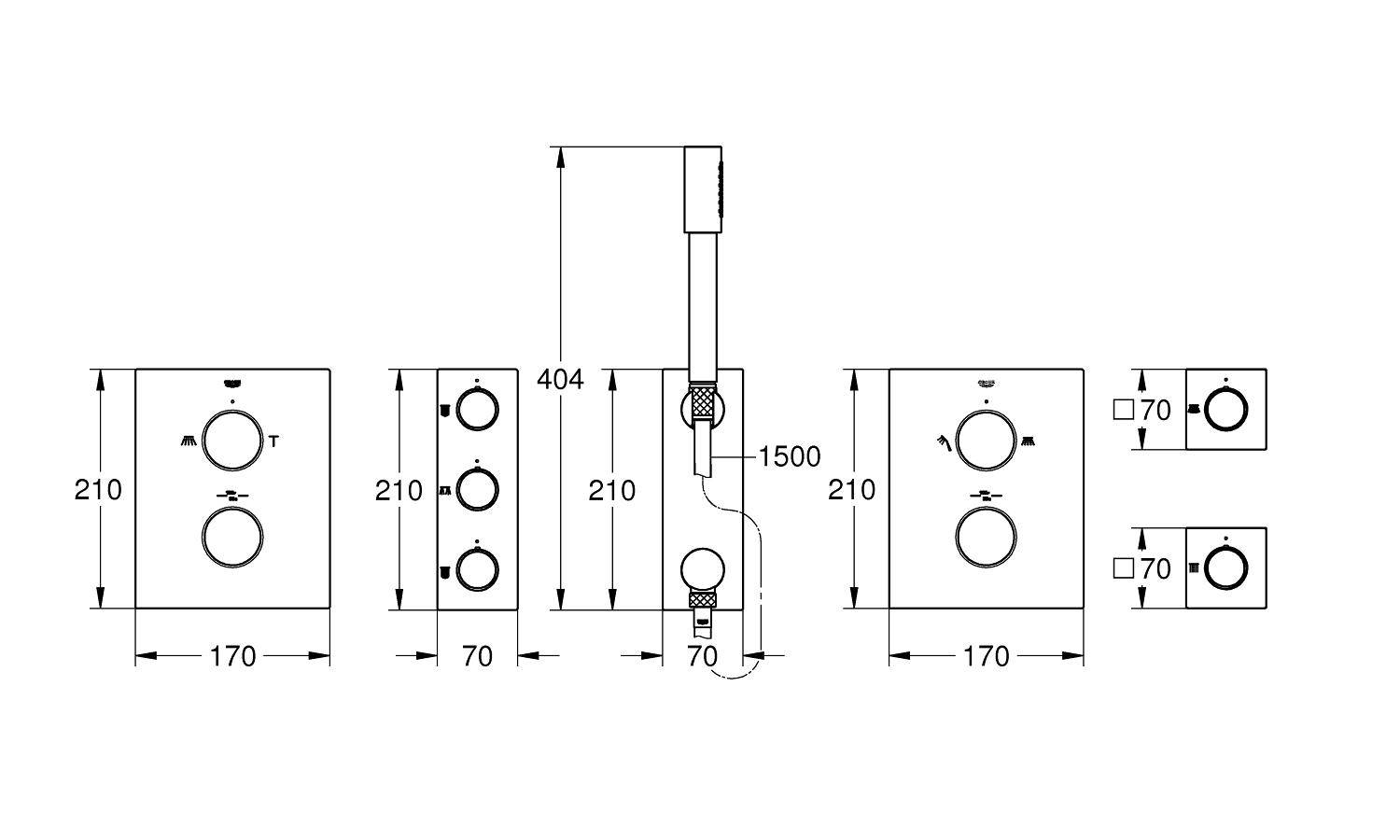 34634001 Готовое решение Grohe хром  - Вид №1