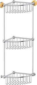 STI 109 Полочка-решетка угловая 3-х ярусная 23 cm 3SC STILMAR CHROME/GOLD