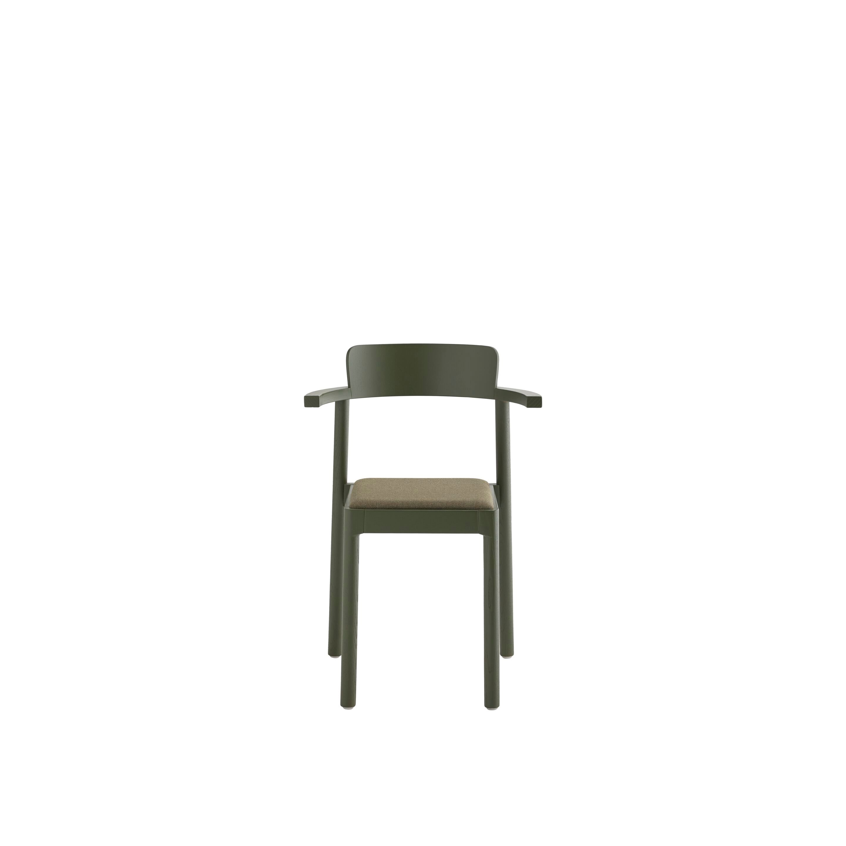 Мягкий стул из ясеня с подлокотниками Zilio A&C аромат ARCH-00101836 - Вид №11