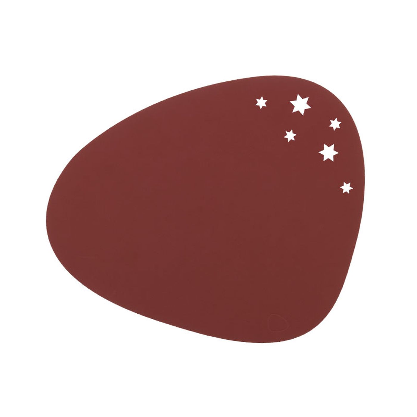 990135 NUPO red подстановочная салфетка фигурная со звездами 37x44 см, толщина 1,6 мм;LIND DNA 