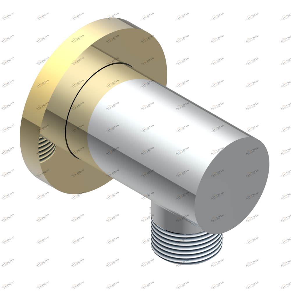 A46-53E Вывод 1/2" встраиваемый в стену Thg-paris Pomme с золочением Хром/золото A46-53E CAT.A