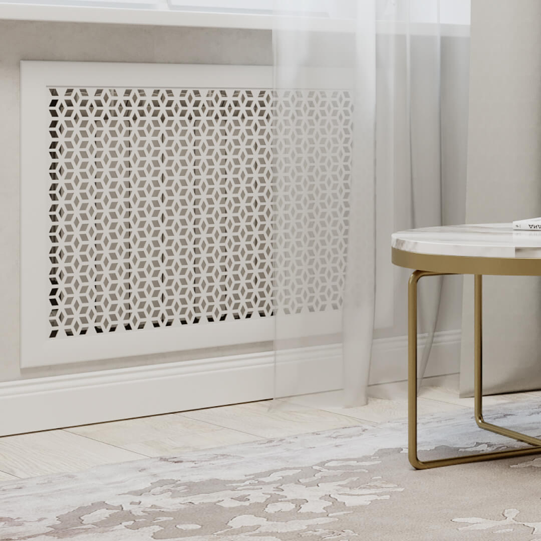 Экран для радиатора 90х60 см Илона белый STELLA Standart STSR-1160 - Вид №1