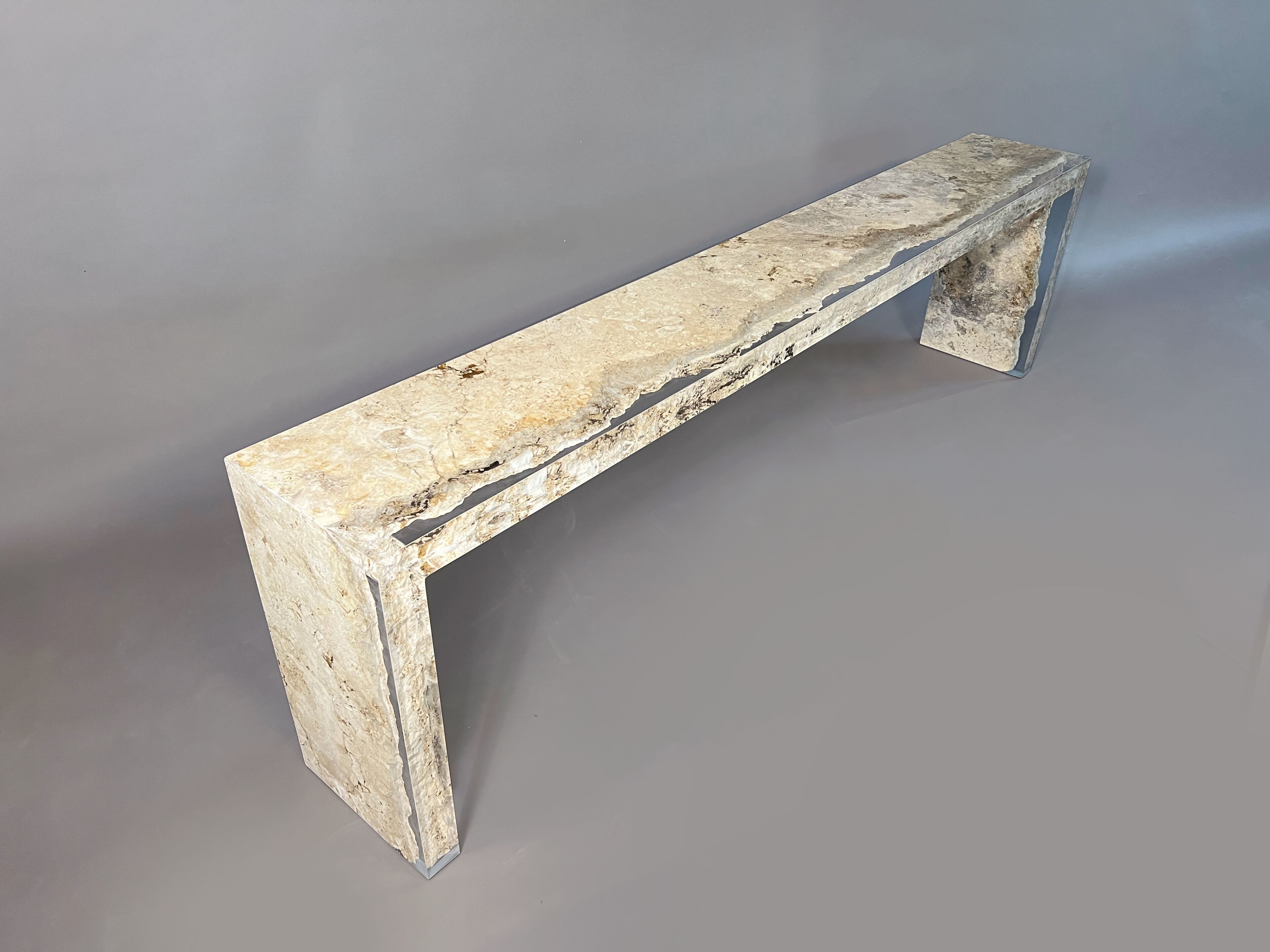 Прямоугольная консоль из травертина от Rapolano alcarol Bedrock ARCH-00045116 - Вид №1