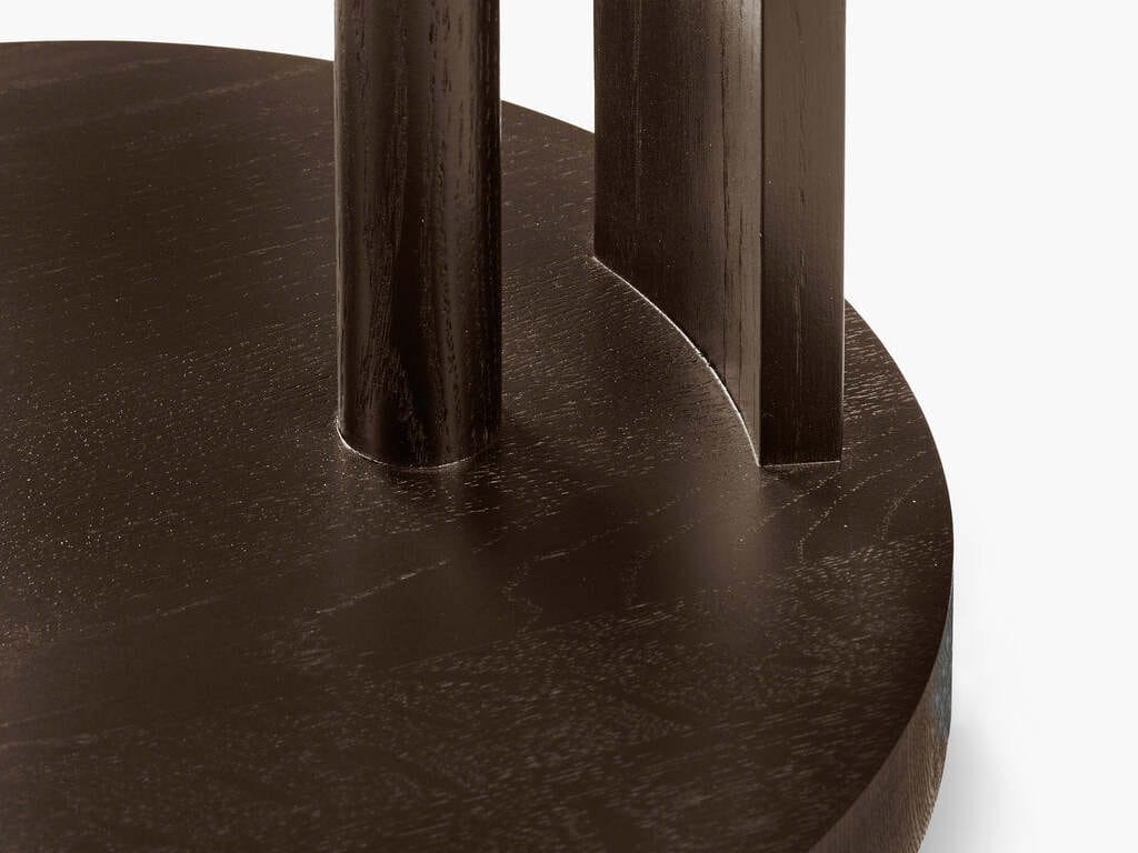 Деревянный низкий круглый журнальный столик Serax Мебель от Ann Demeulemeester ARCH-00011726 - Вид №8