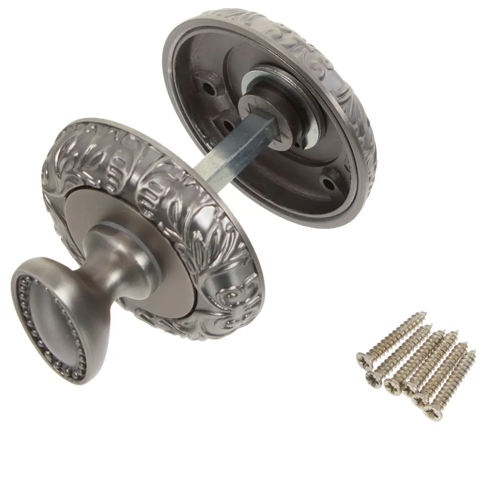 Фиксатор дверной FUARO BK6 SM AS-3 античное серебро с защитой от детей 18764252 STLM-0012544 - Вид №1