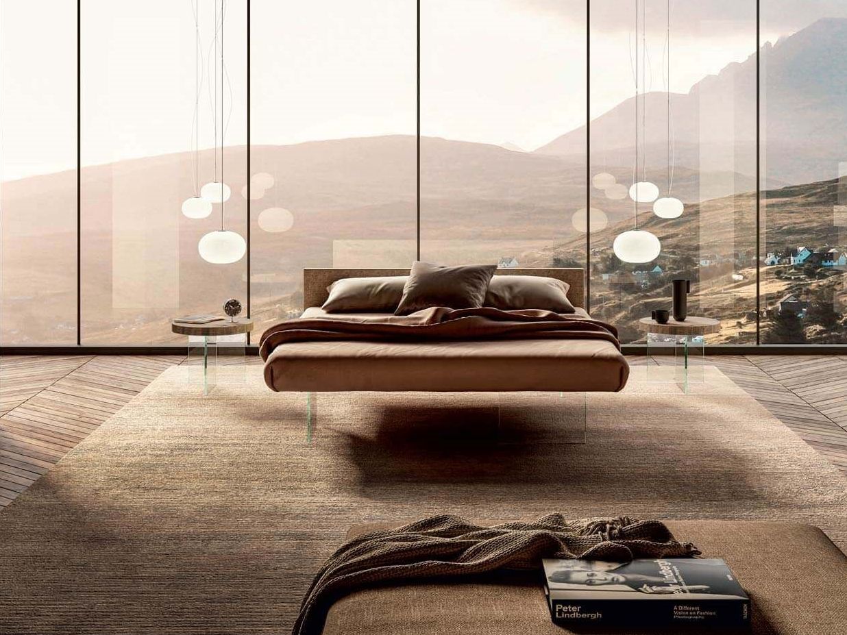 Двуспальная кровать с мягким изголовьем Lago Air ARCH-00064680