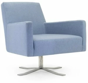 Domingo Salotti Мягкое кресло из ткани в современном стиле с 4 спицами для контракта Boston