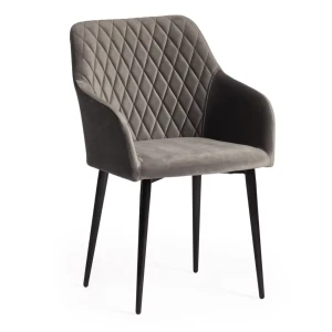 91517379 Комплект кресел 4 шт Tetchair Bremo 55x83x58 см ткань цвет серый STLM-1331542