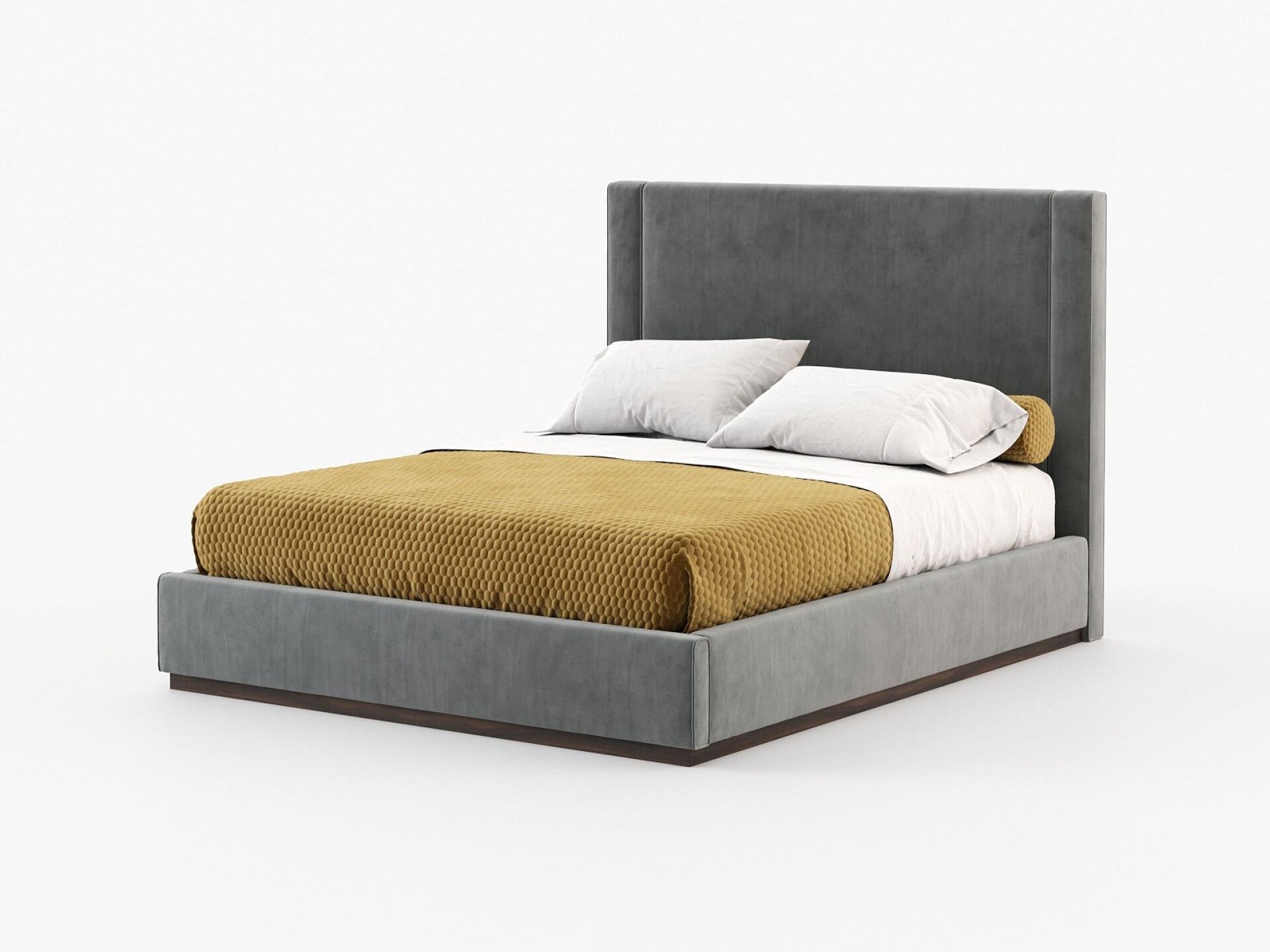 Двуспальная кровать из льна Laskasas CORIN ARCH-00133257 - Вид №5