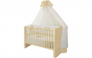 vpk-0001176.30 Кроватка детская Polini kids Simple 140х70 см, натуральный ВПК (Тополь)