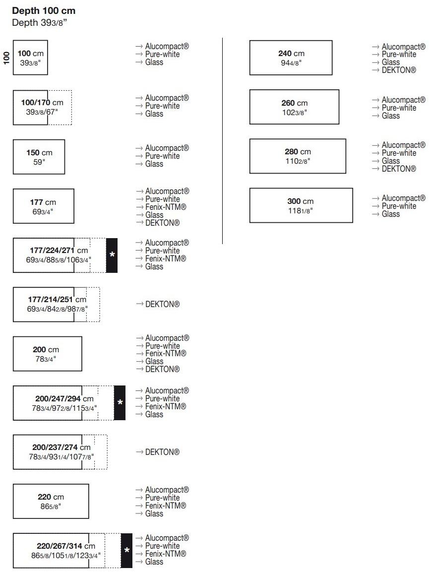 Kristalia Раздвижной стол из alucompact® Sushi sun-id-1366766 - Вид №6
