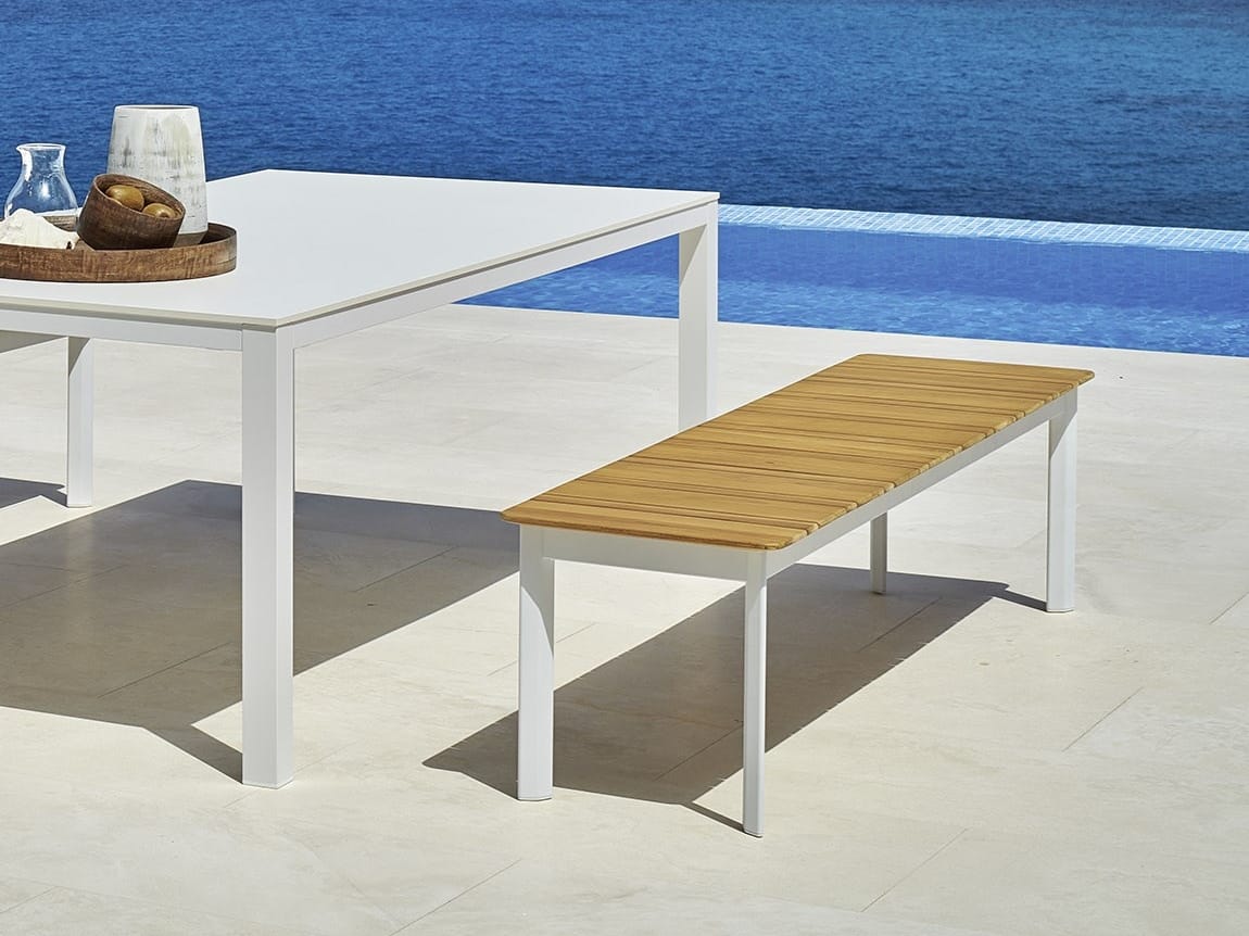 Алюминиевая садовая скамейка с порошковым покрытием Varaschin ARCH-00122838 - Вид №2