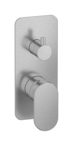 Внешние части встроенного в стену смесителя на 3 потребителя WE ARE IB aa200bo Brushed Nickel Superbox