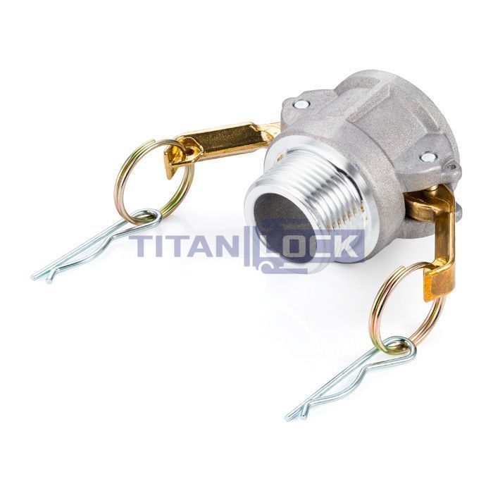Камлок алюминиевый тип B розетка, наруж. резьба BSP 1", TL100BAL TITAN LOCK  - Вид №3
