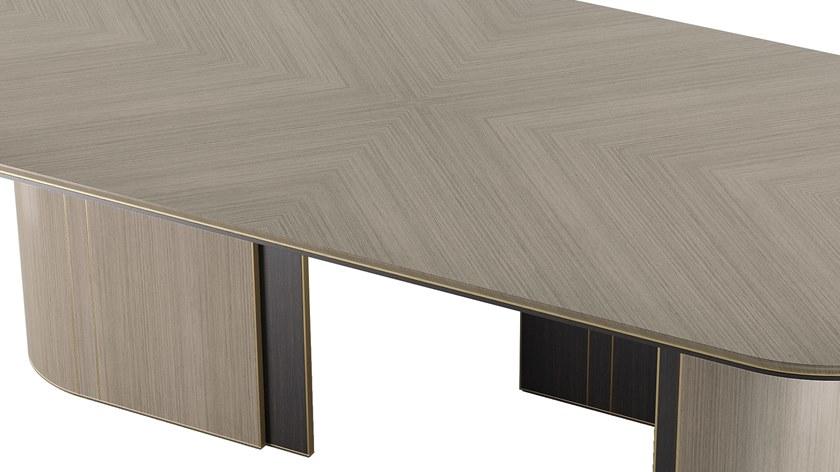 FRATO Овальный обеденный стол из дерева  Ffu130017aaa  - Вид №2