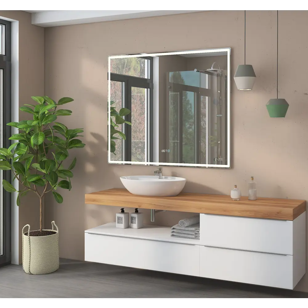 Зеркало для ванной Vigo Mirti Comfort с подсветкой 100x100 см STLM-2177994