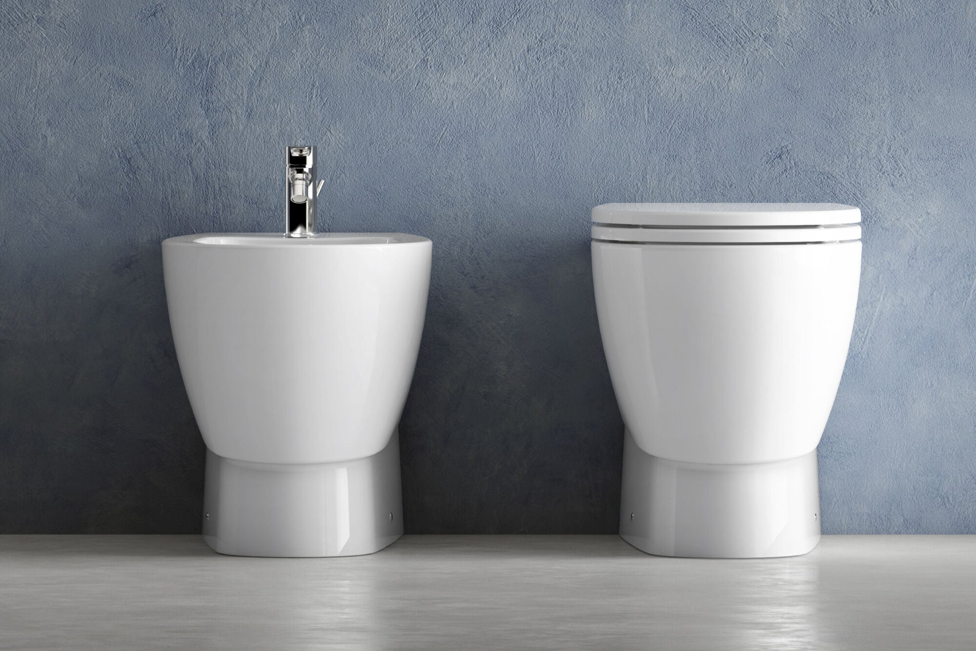 Напольное керамическое биде с переливом Ceramica Dolomite Demy ARCH-00005353