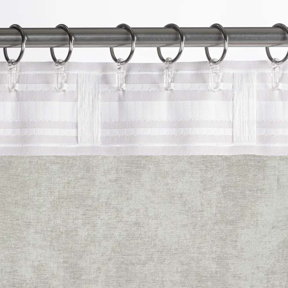 Штора MIAMOZA Меланж с лентой 200×280 см в серо-бордовых тонах 89427094 STLM-1583269 - Вид №4