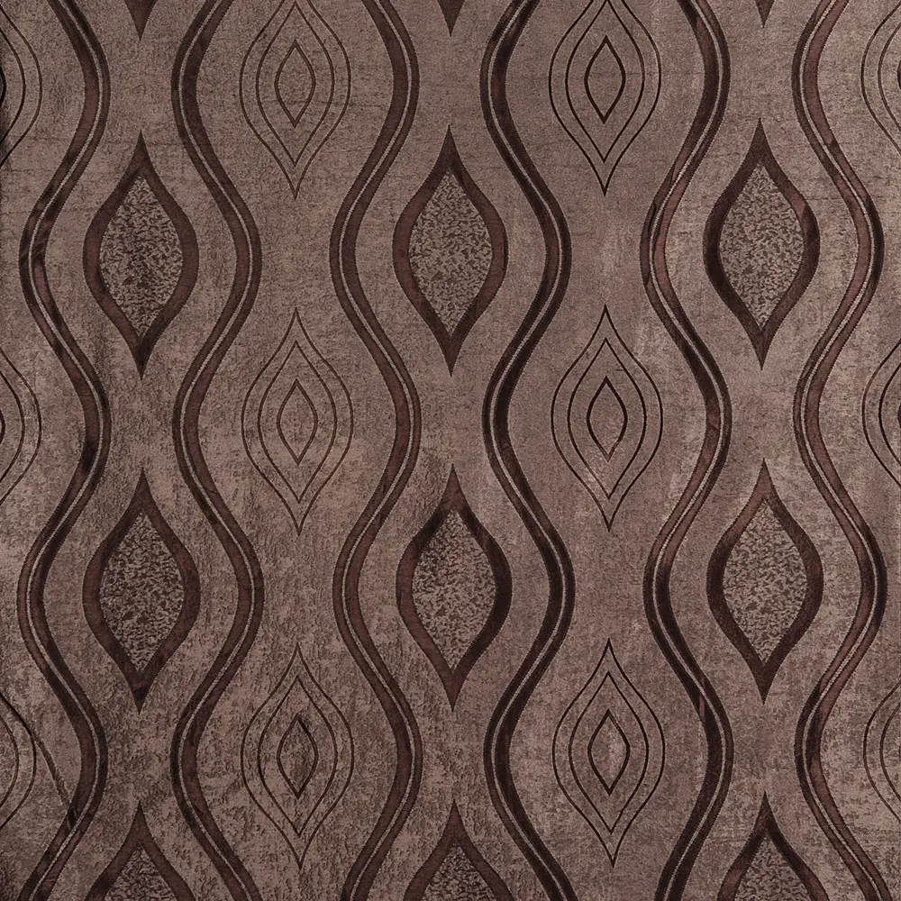 Ткань димаут «Витражный», 280 см, вензель, цвет шоколад ТОРГОВЫЙ ДОМ ТЕКСТИЛЬ STLM-2036501 - Вид №1