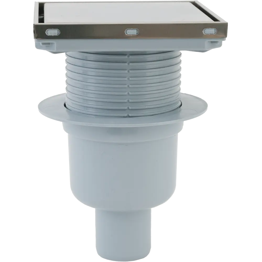 Трап для душа Ани пласт мокрый затвор вертикальный слив 150x150 мм полипропилен STLM-2053773