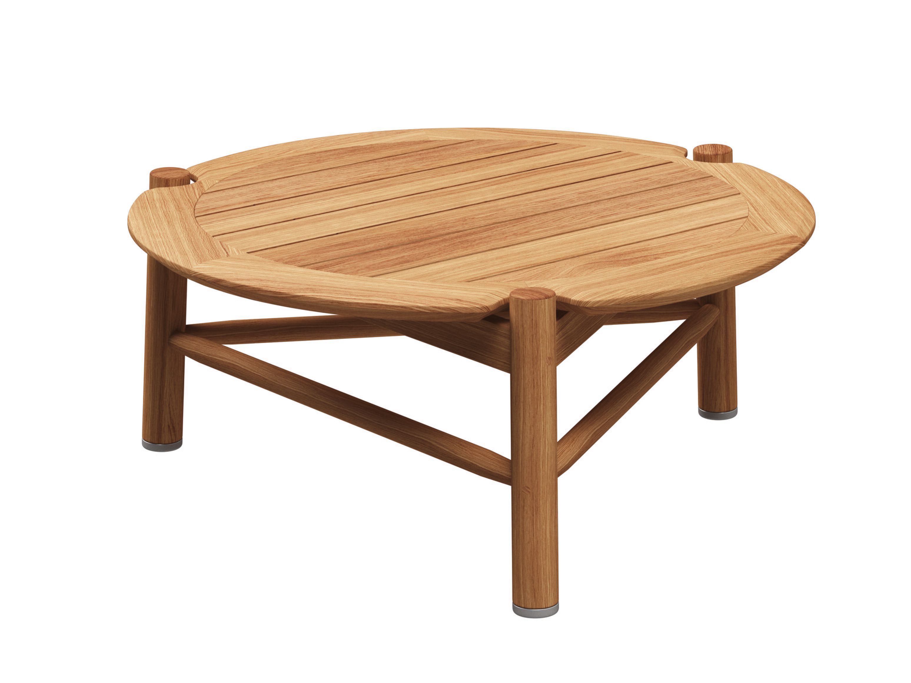 Круглый низкий стол из тикового дерева Gloster Salina ARCH-00121339