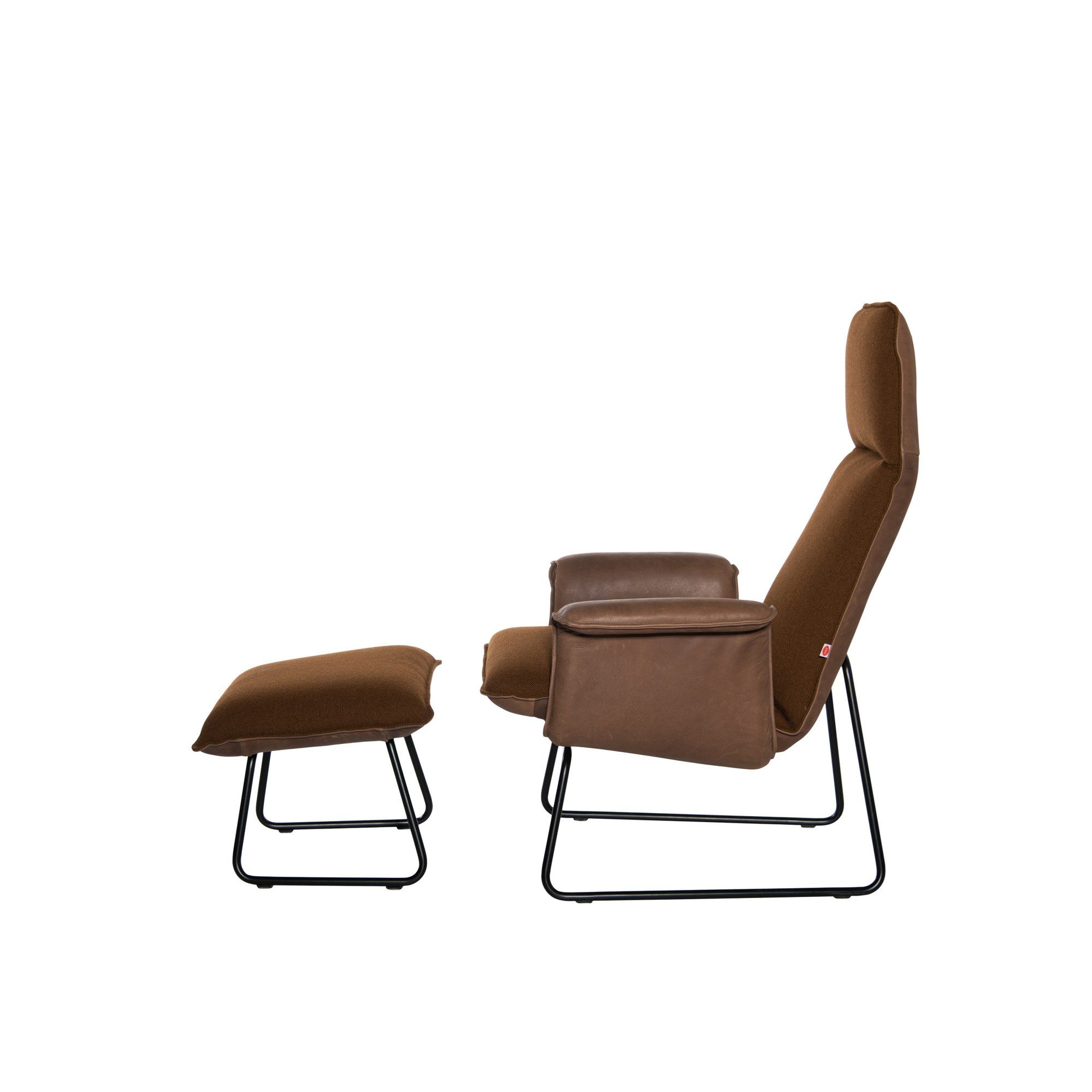 Мягкая подставка для ног из ткани и кожи Jess Оригами ARCH-00113370 - Вид №1