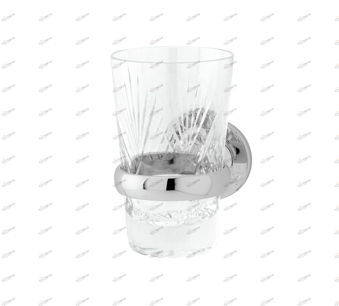 Gentry Home Держатель стакана с кристаллами Oxford Хром GH100482