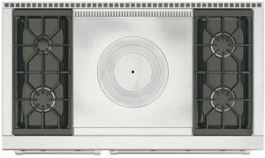 Wolf Профессиональная отдельно стоящая кухня из нержавеющей стали Cucine professionali dual fuel Icbdf484f