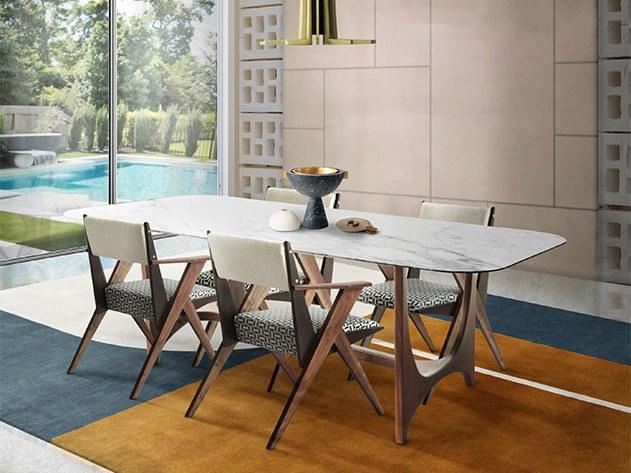 Essential Home Стул из орехового дерева с подлокотниками La dolce vita sun-id-1479027 - Вид №4