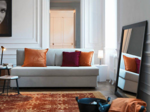 Диван-кровать из ткани