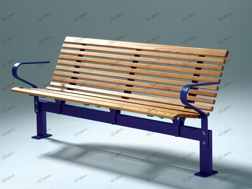 Nola Industrier Скамейка из дерева с подлокотниками No2 sun-id-1421617