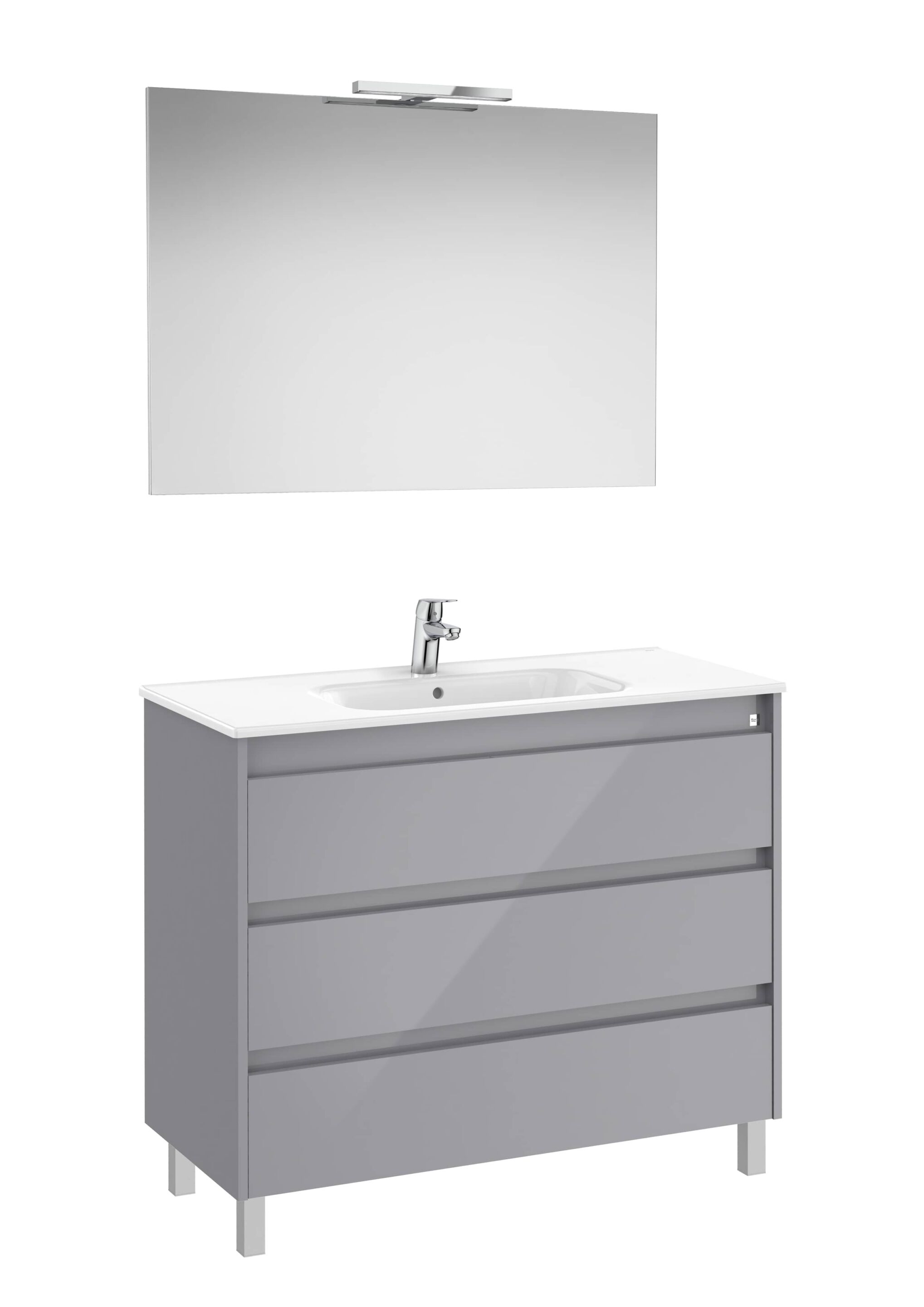 Деревянный напольный умывальник с зеркалом Roca Tenet ARCH-00150422 - Вид №8