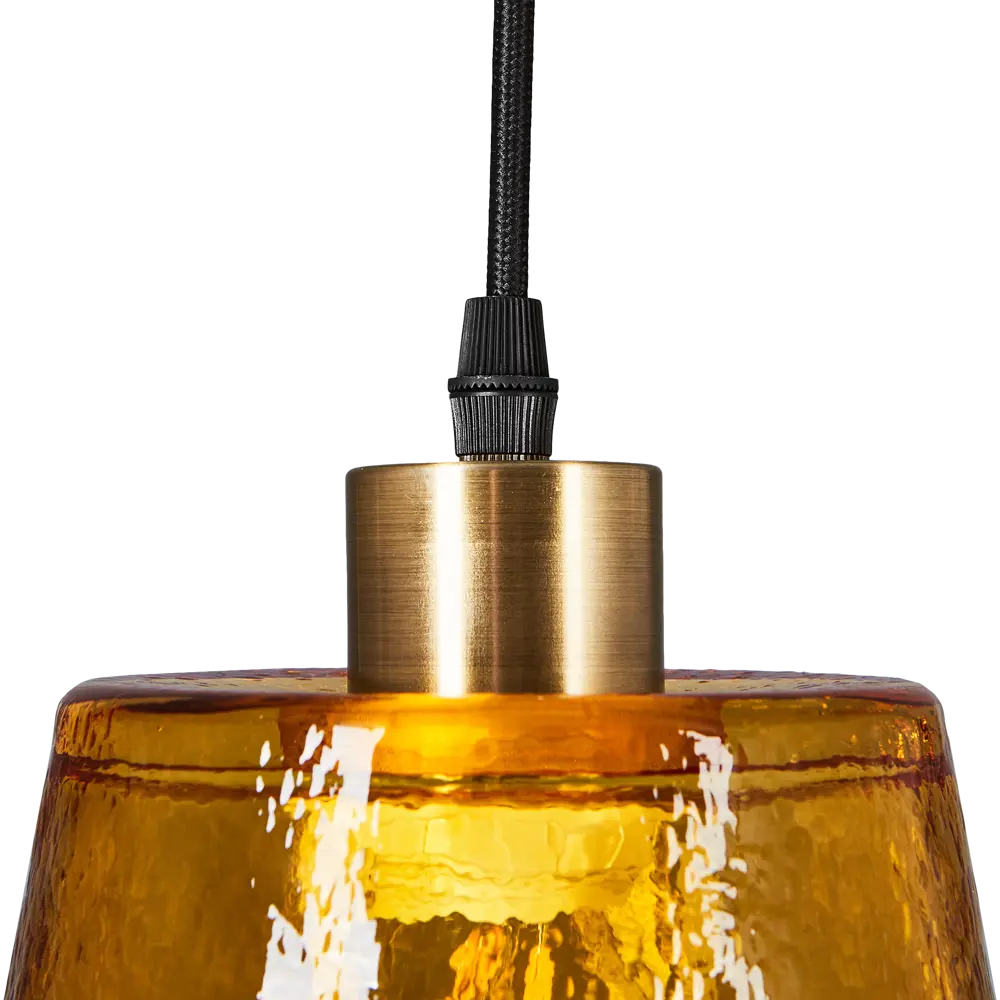 Подвесной светильник Freya Devas с золотистым корпусом и стеклянным плафоном 88241812 STLM-1574901 - Вид №5