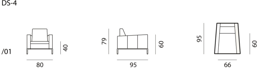 de Sede Кожаное кресло Ds-4 sun-id-1481231 - Вид №3