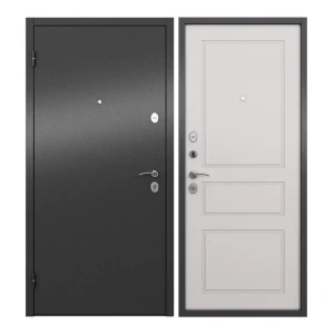 92000202 Входная дверь Unicorn Apartment левый 205x86см цвет графит букле/белый софт STLM-1368810
