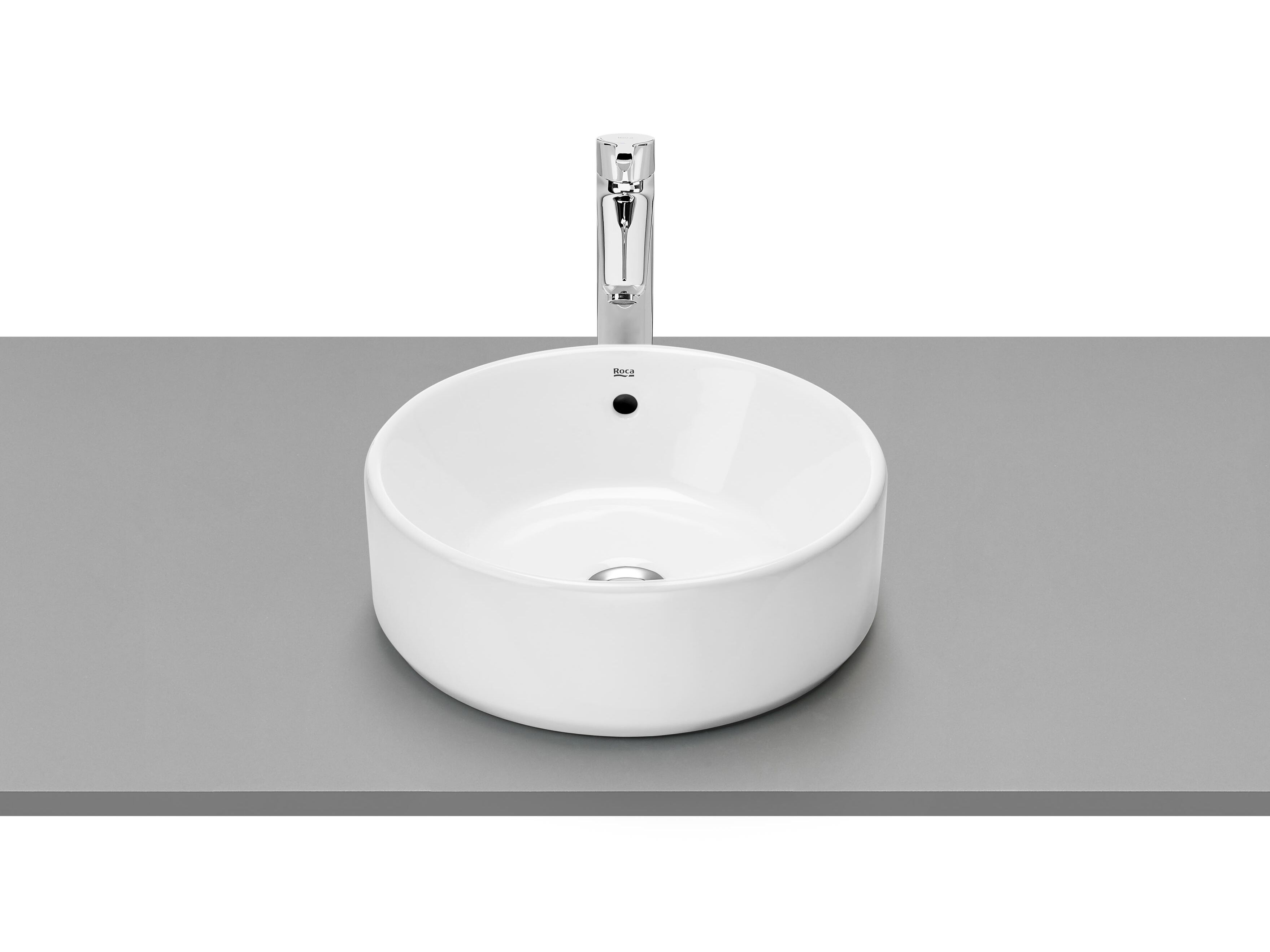 Фарфоровая столешница круглый умывальник Roca The Gap ARCH-00049651