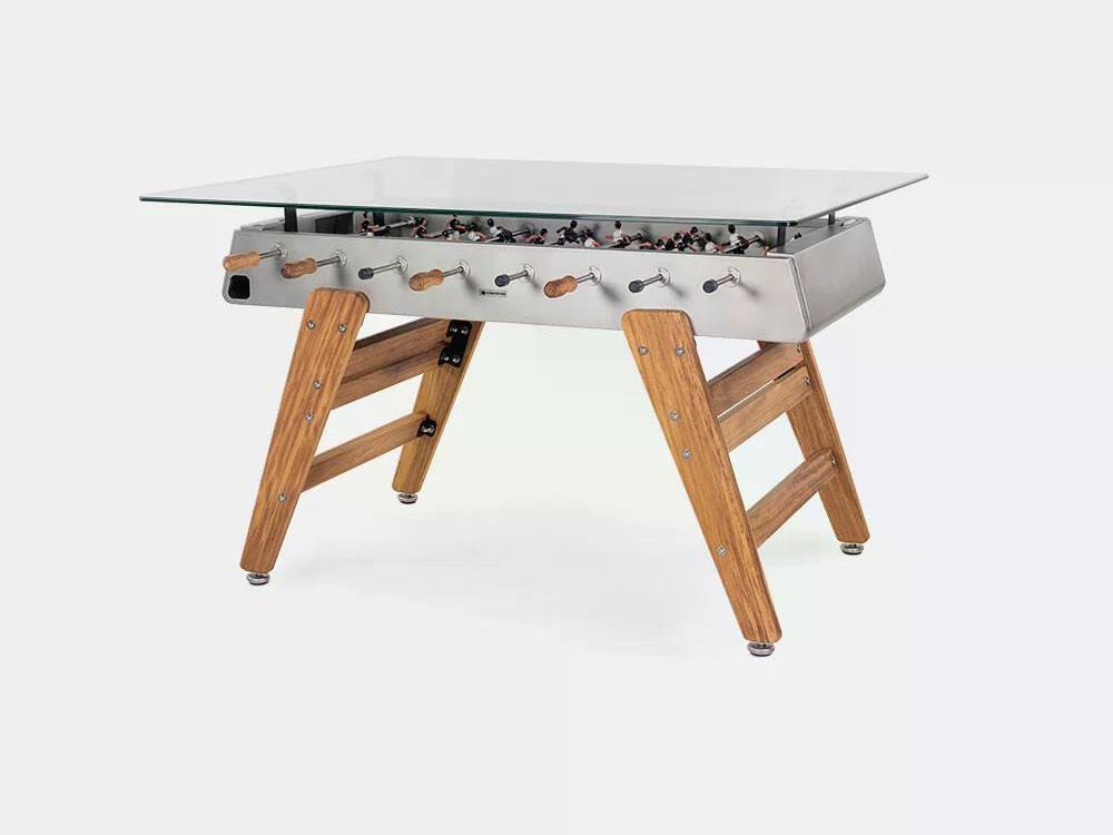 Прямоугольный обеденный стол из стали и стекла RS Barcelona RS3 WOOD ARCH-00114353 - Вид №9