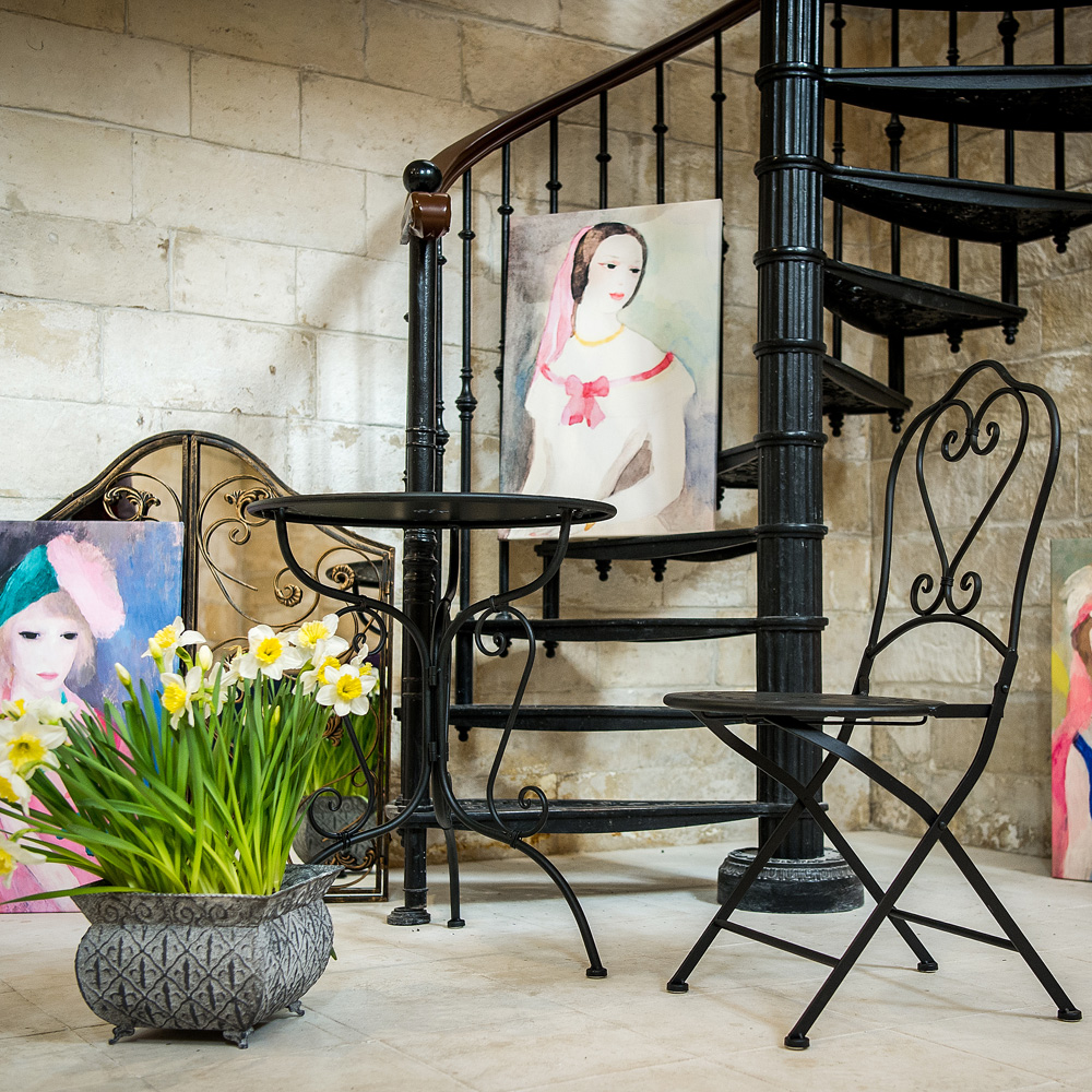 Столик кофейный черный антик "Жарден" BYOBJECT  130189 Черный Object Desire  - Вид №3