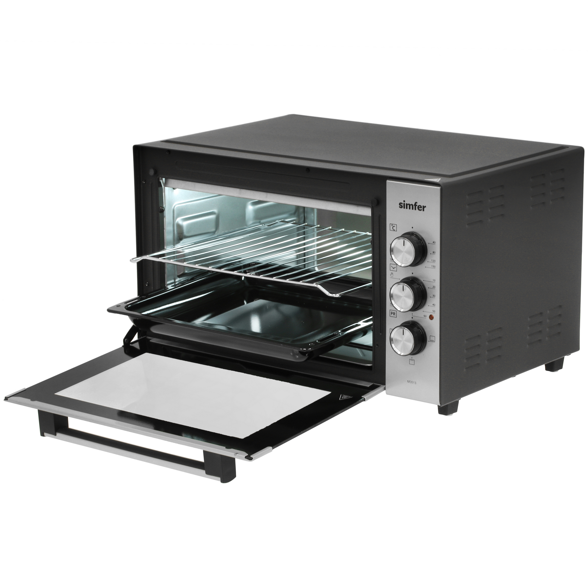 5063773 Мини-печь Simfer M3513 серебристый STDN-0107034 - Вид №4