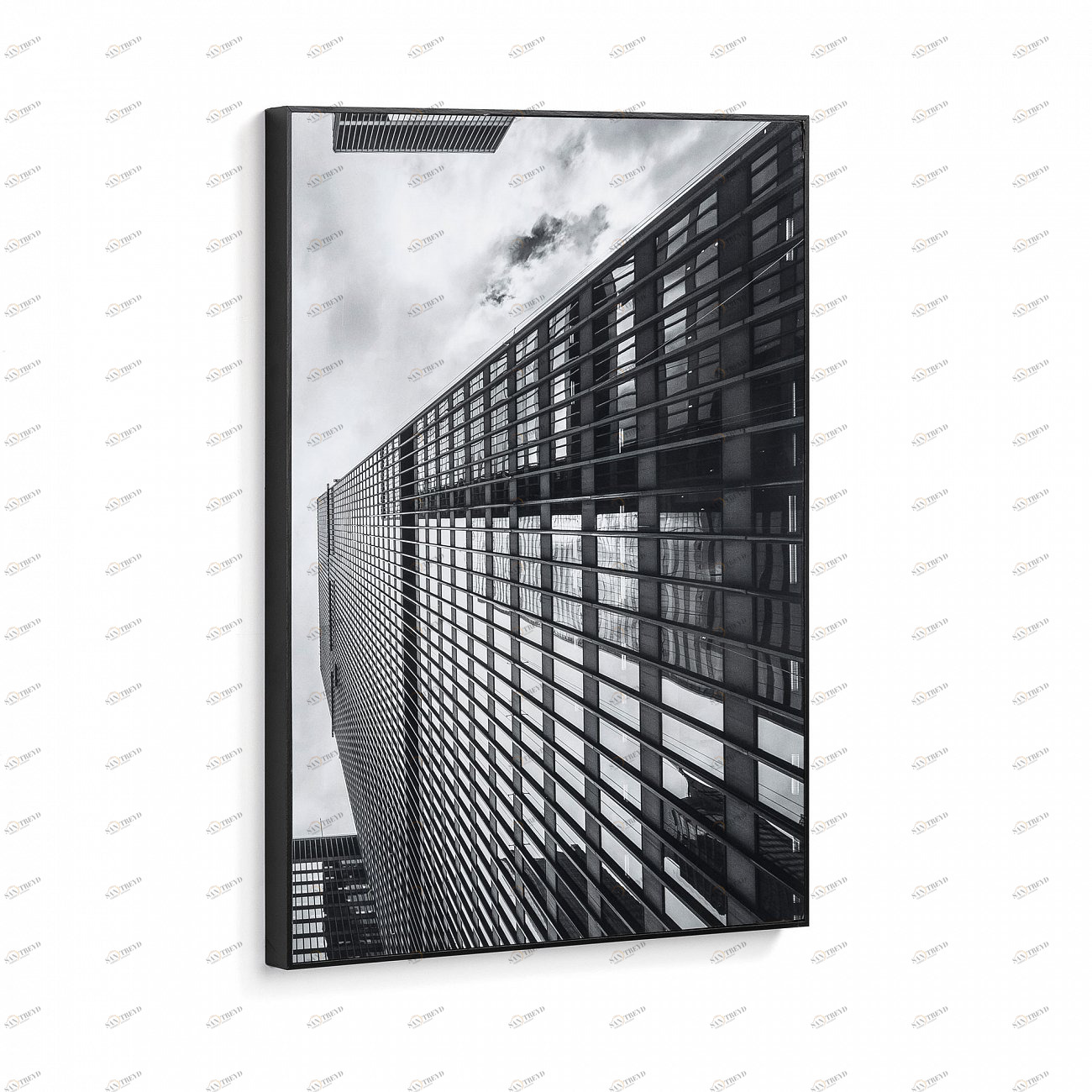 Картина на холсте 70х50 см черная Ascla от La Forma LA FORMA ASCLA 00-3865166 Серый;черный 