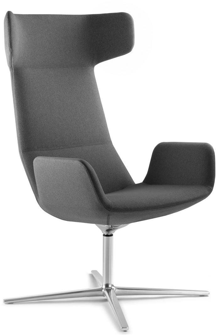 LD Seating Кресло с подголовником из ткани с 4 спицами Flexi lounge Flex xl f27 - Вид №5