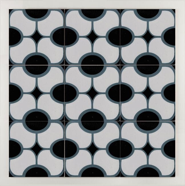 Пол / покрытие ручной работы La Riggiola черный и белый ARCH-00152509 - Вид №1