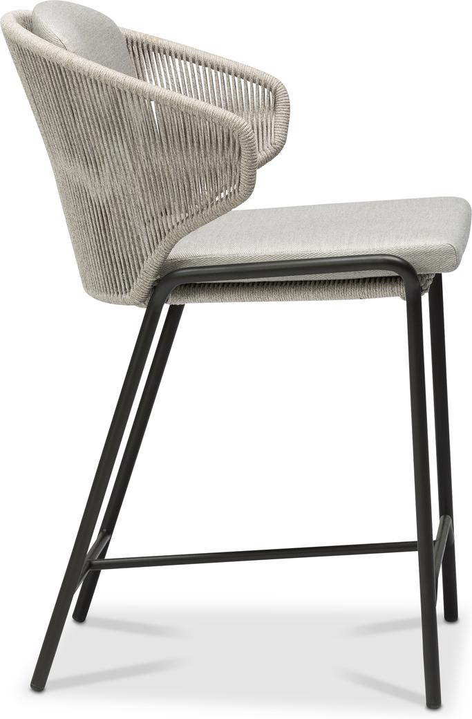 MNST560 Барный стул 61 веревка лава серебро Manutti Radius - Вид №2