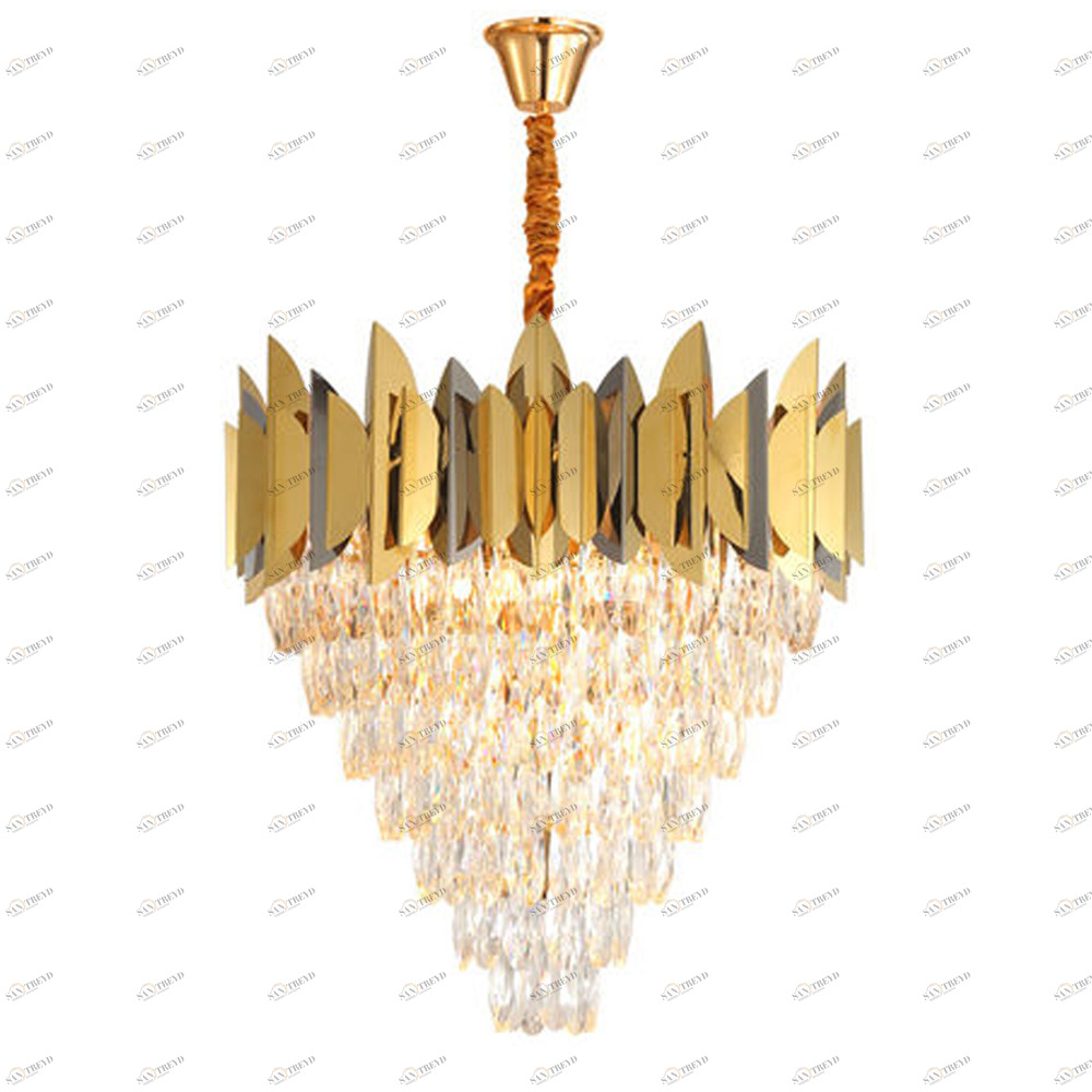 Подвесной светильник Jadorel L9+3 gold/black от Delight Collection DELIGHT COLLECTION ДИЗАЙНЕРСКИЕ 243926 Прозрачный;золото;черный 